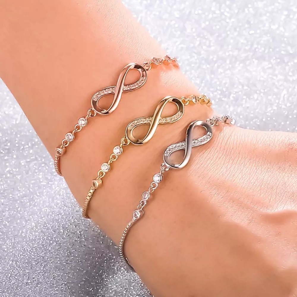 Glam Crystal Infinity Bracelet